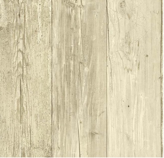 Items similar to Distressed White Wood Plank Wallpaper - Slight Mossy ...