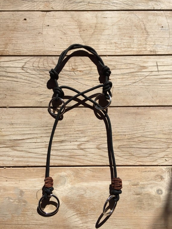 Items similar to NEW! Bitless Bridle Noseband AttachmentParacord and