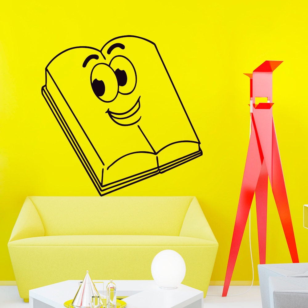  Wall  Decals  Cartoon  Book Decal  Vinyl Sticker  Baby Children