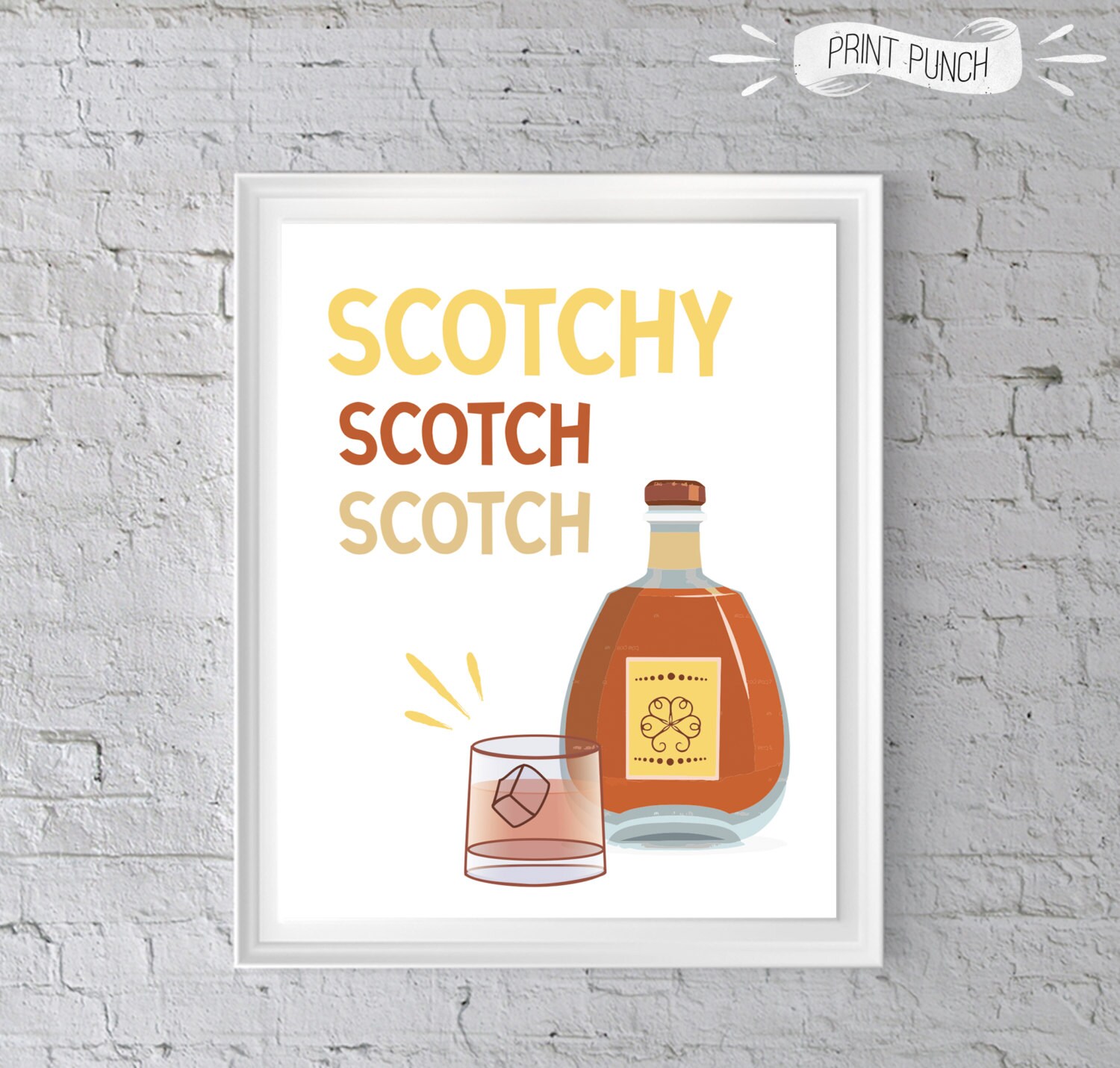 I LOVE SCOTCH Anchorman Quote Scotchy Scotch by DesignPunch