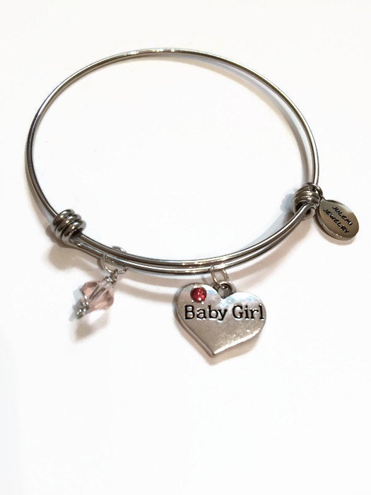 Baby Girl Bracelet It's a Girl Bracelet New Mom by JulemiJewelry