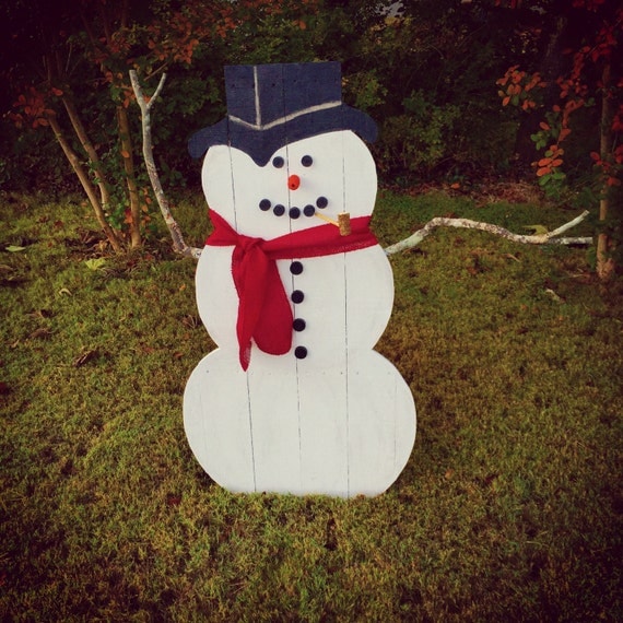 Wooden Snowman