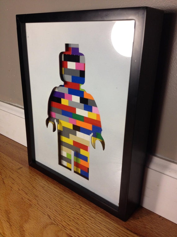 Lego 8 x 10 picture frame Shadow box with by CuttingEdgeSteelwork