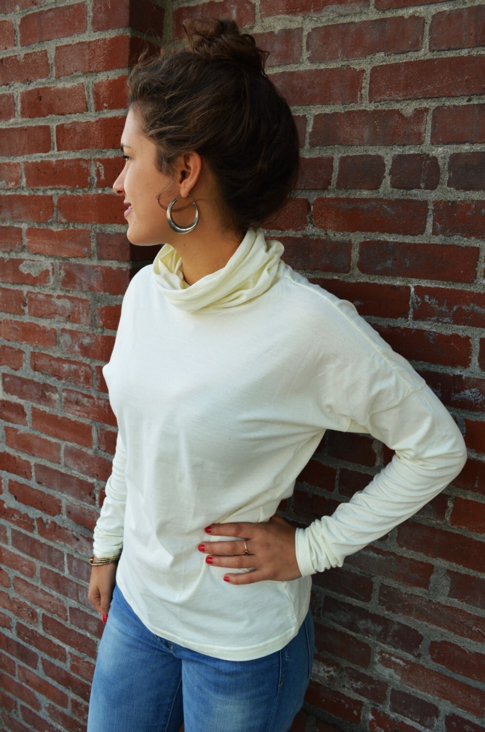 cotton turtleneck shirt