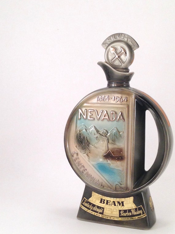 1964 Jim Beam Decorative Liquor Decanter Whiskey Bottle Nevada