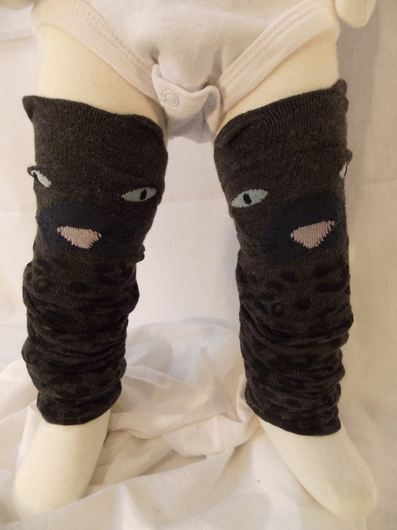 CAT LEG WARMERS adorable animal face leg by TheFashionWhisperer
