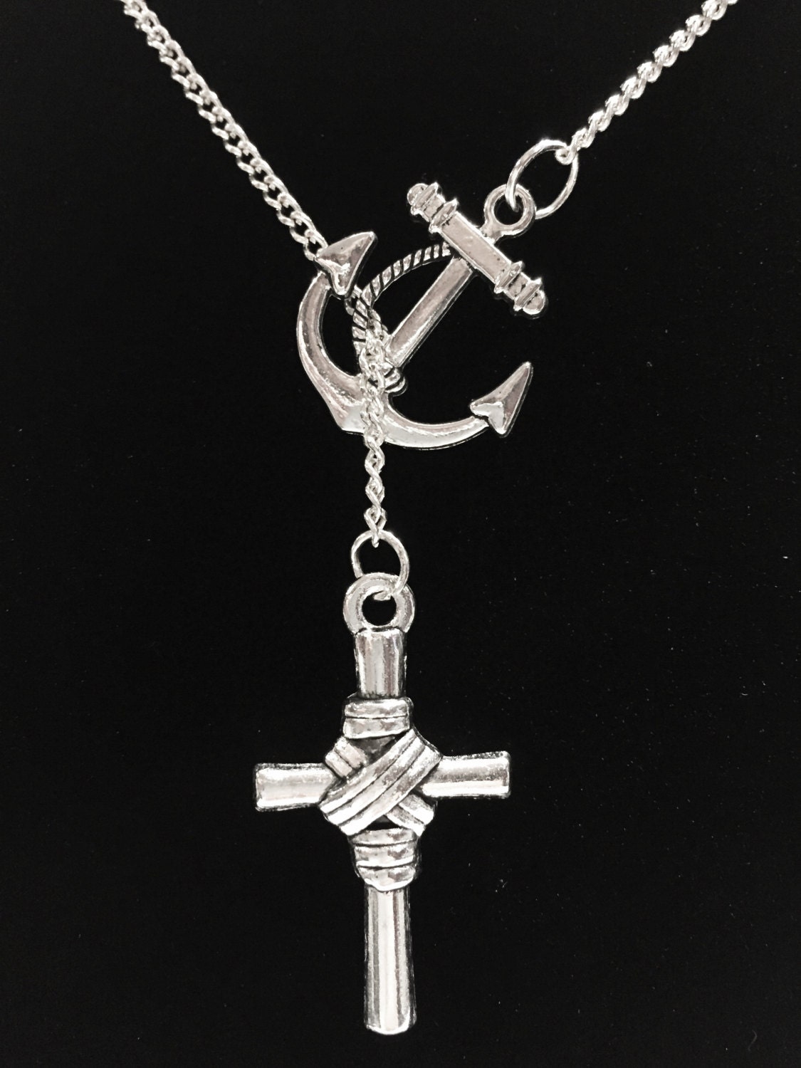 Anchor Wrapped Cross Faith Religious Christian by HeavenlyCharmed