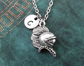 Spartan Necklace, Spartan Helmet Necklace, Spartan Warrior Necklace, Personalized Jewelry, Sparta Necklace, Spartan Gift, Spartan Helm Gift