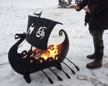 Viking ship Fire pit