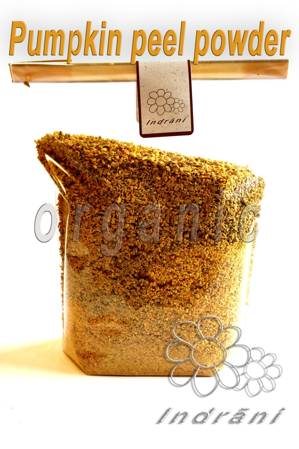 Pumpkin peel powder. Organic. 100g