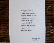 ... Remington Typewriter Hand Typed Quotes Poetry Sayings Broken Heart