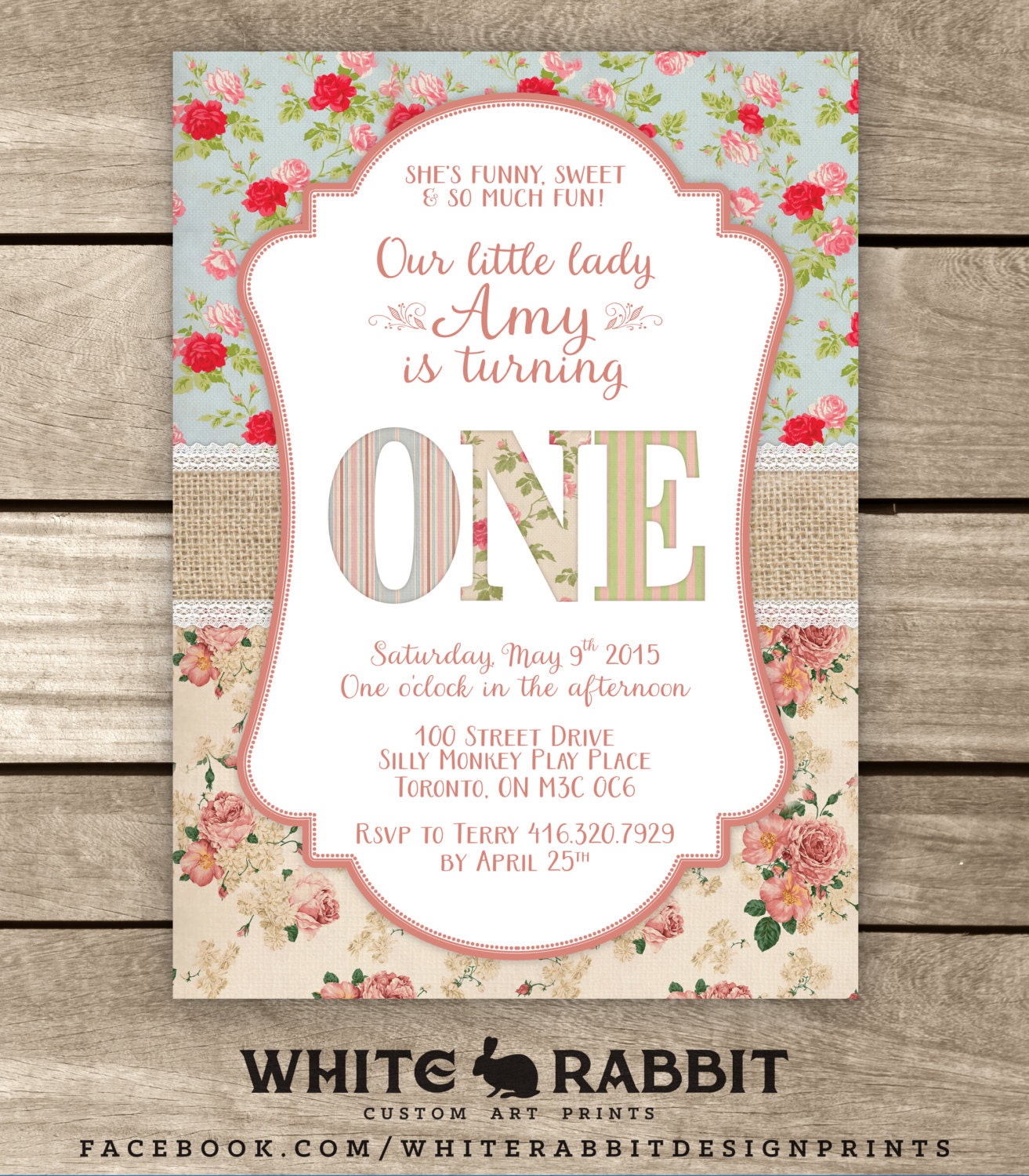 shabby chic birthday invitation rustic birthday invite shabby chic birthday invitation rustic birthday invite