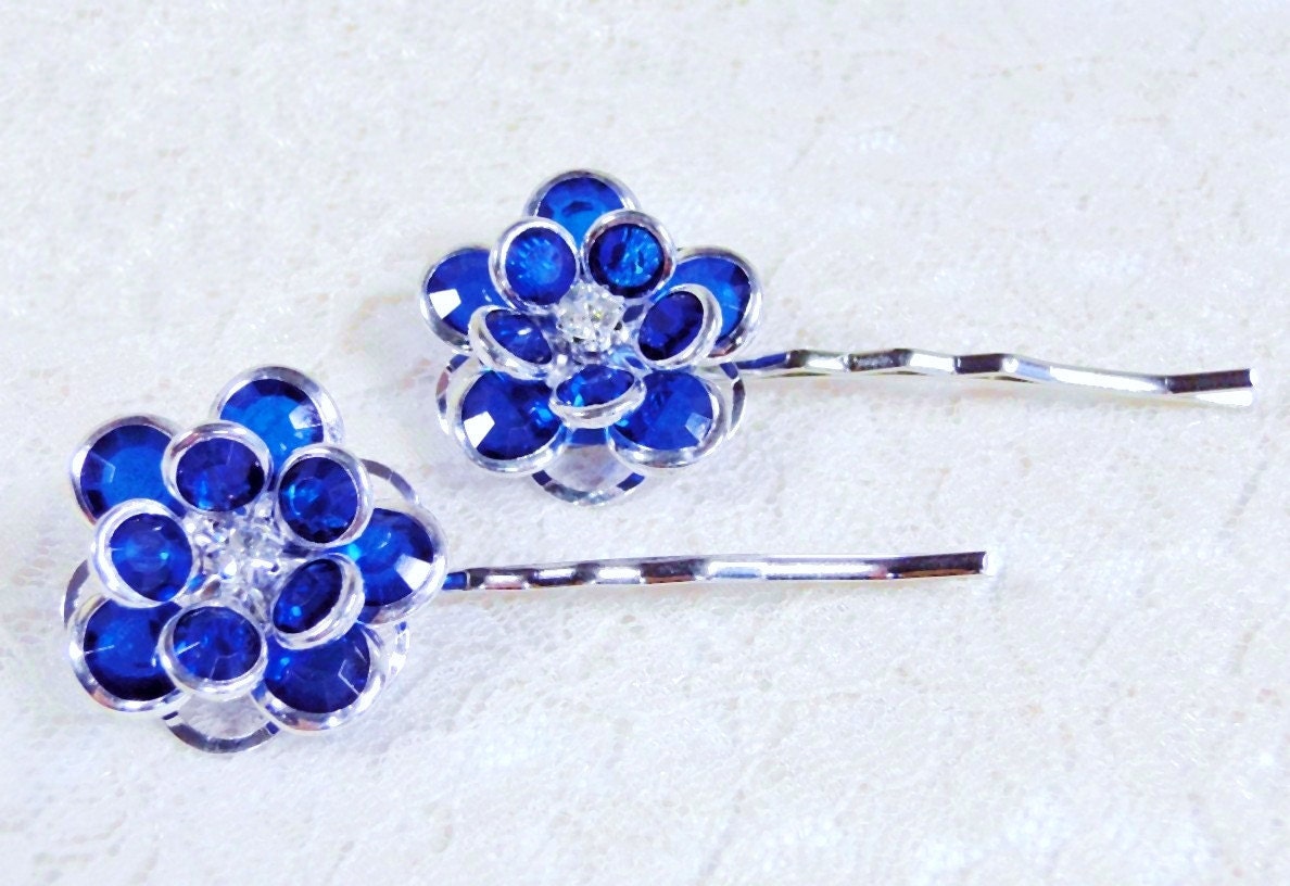 1. Blue Crystal Hair Pins for Prom - wide 7