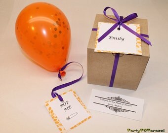 Will you be my Bridesmaid, personalized message inside balloon, Bridesmaid Proposal, Will you be Maid of Honor, Matron of Honor, Flower Girl