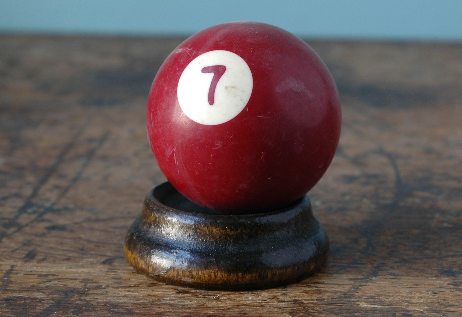 Lucky 7 Old Billiard Ball Made In Belgium by VintageInquisitor