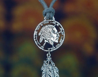 925 Sterling Silver Pendant "Warrior Spirit" MADE TO ORDER, native american pendant, sterling silver necklace, sterling silver pendant