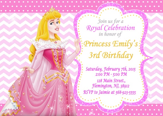 Princess Aurora Invitation 1