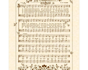 An Empty Mansion Hymn Wall Art Custom Christian by VintageVerses