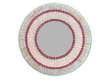 Pink Wall Mirror mosaic mirror round wall mirror teal aqua lime green Pink Wall Mirror mosaic mirror round wall mirror teal aqua lime green
