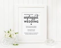 Popular items for unplugged wedding on Etsy