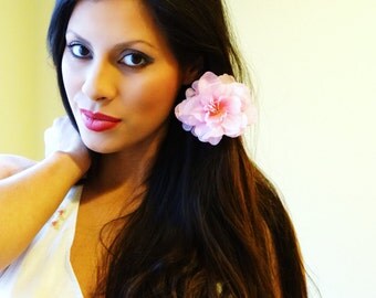 Pink Hair Flower, Hair Flower Clip, Hair Accessory