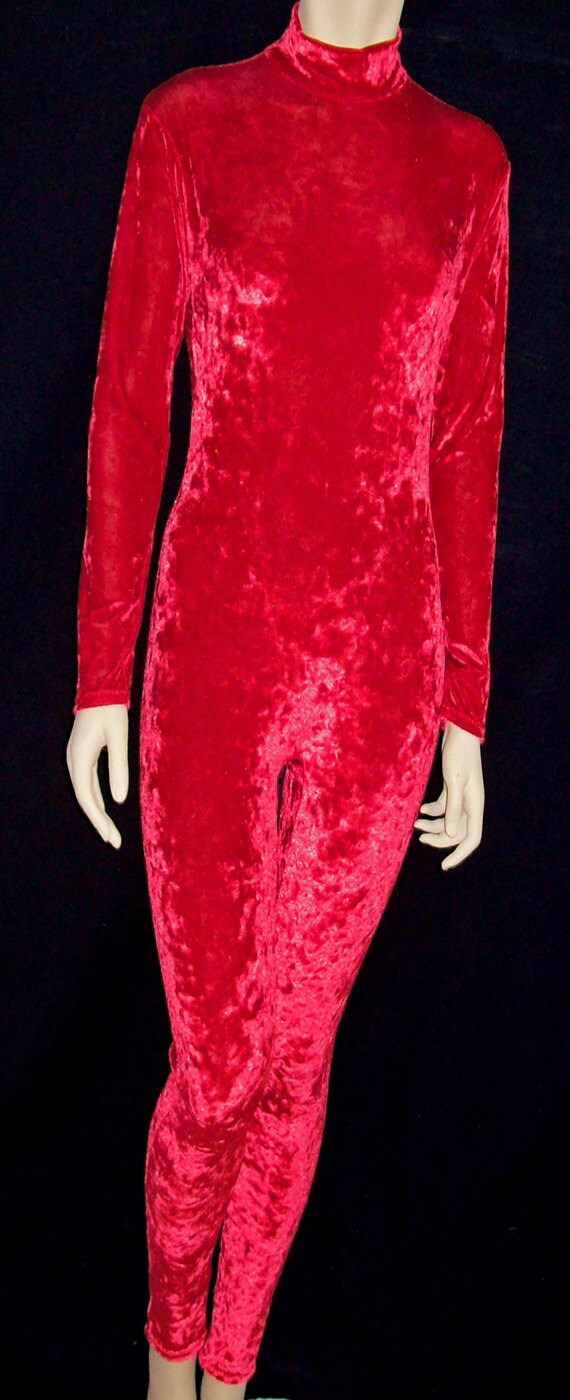 crushed velvet jumpsuit