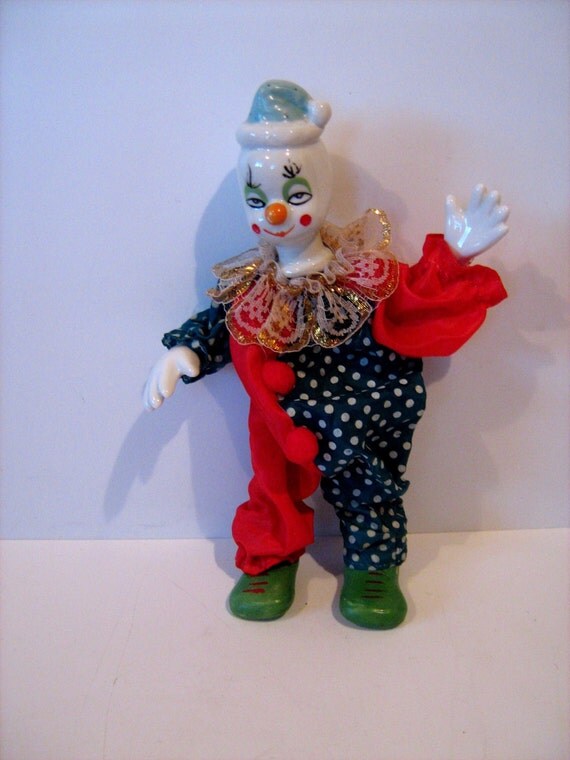 Wonderful Collectible Porcelain/China Clown Doll