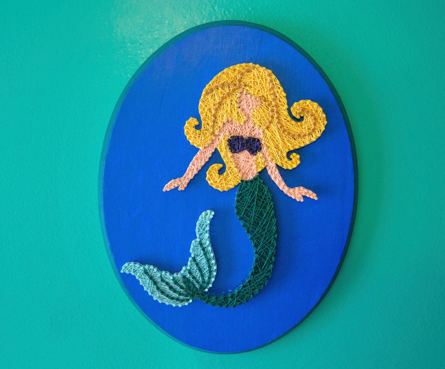 MADE TO ORDER Mermaid String Art Mermaid Decor Nautical