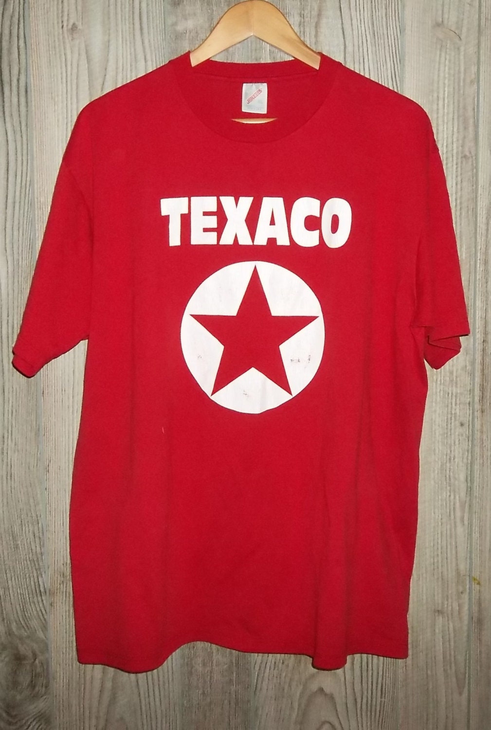 Vintage Texaco Shirt XL Red Gas Station T Shirt Red Shirt