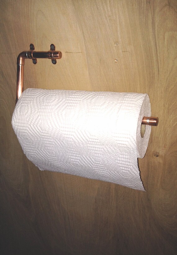 Paper Towel Holder Industrial Kitchen Design Copper by MacAndLexie