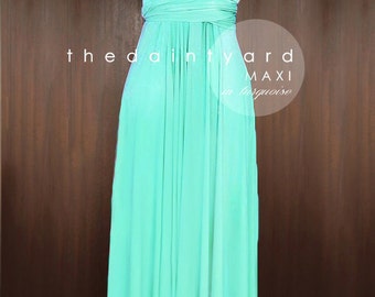 MAXI Turquoise Bridesmaid Dress Convertible Dress Infinity Dress Multiway Dress Wrap Dress Wedding Dress Prom Full Length Dress Cocktail
