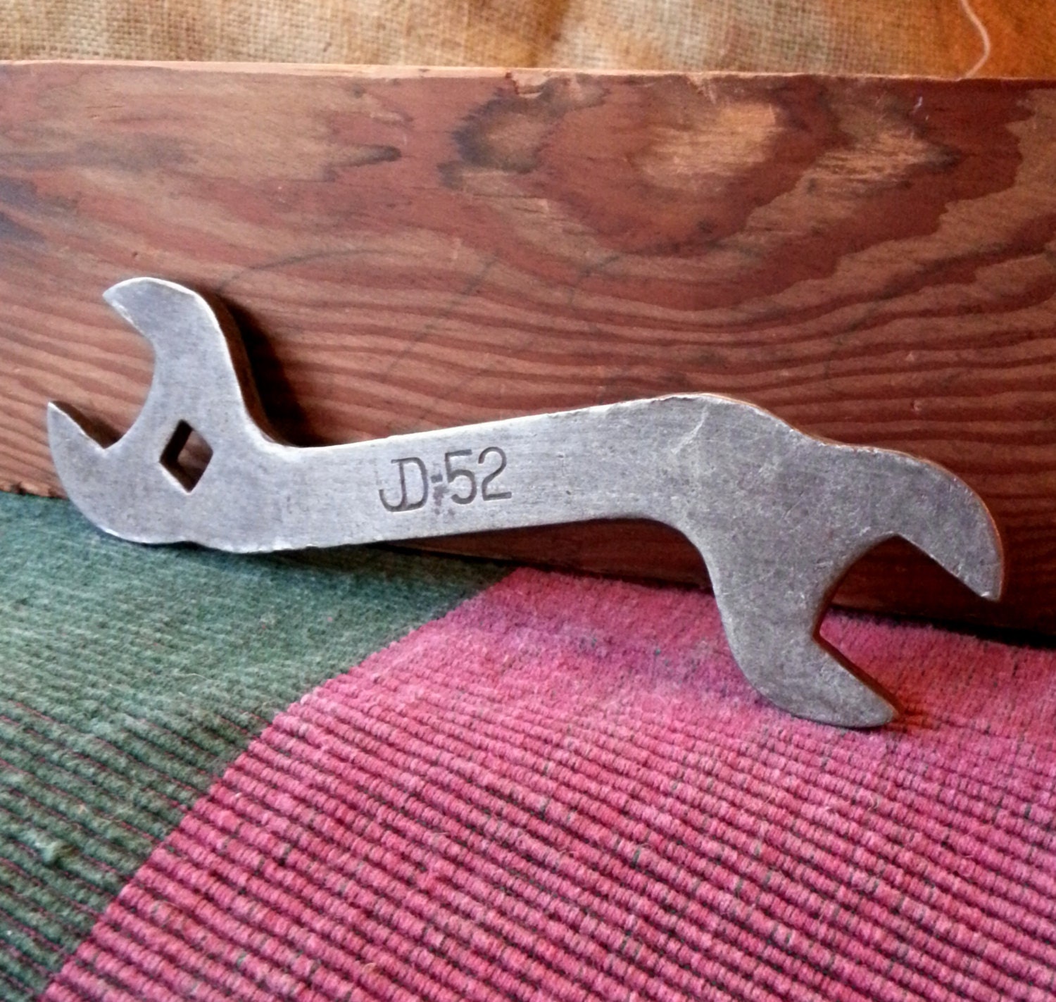 Antique John Deere Wrench Vintage JD52 Farm Tractor