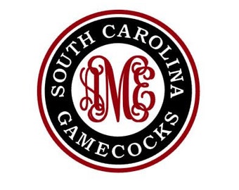 South Carolina Gamecocks Monogram instant download for cutting machines - SVG DXF EPS ps studio3 studio