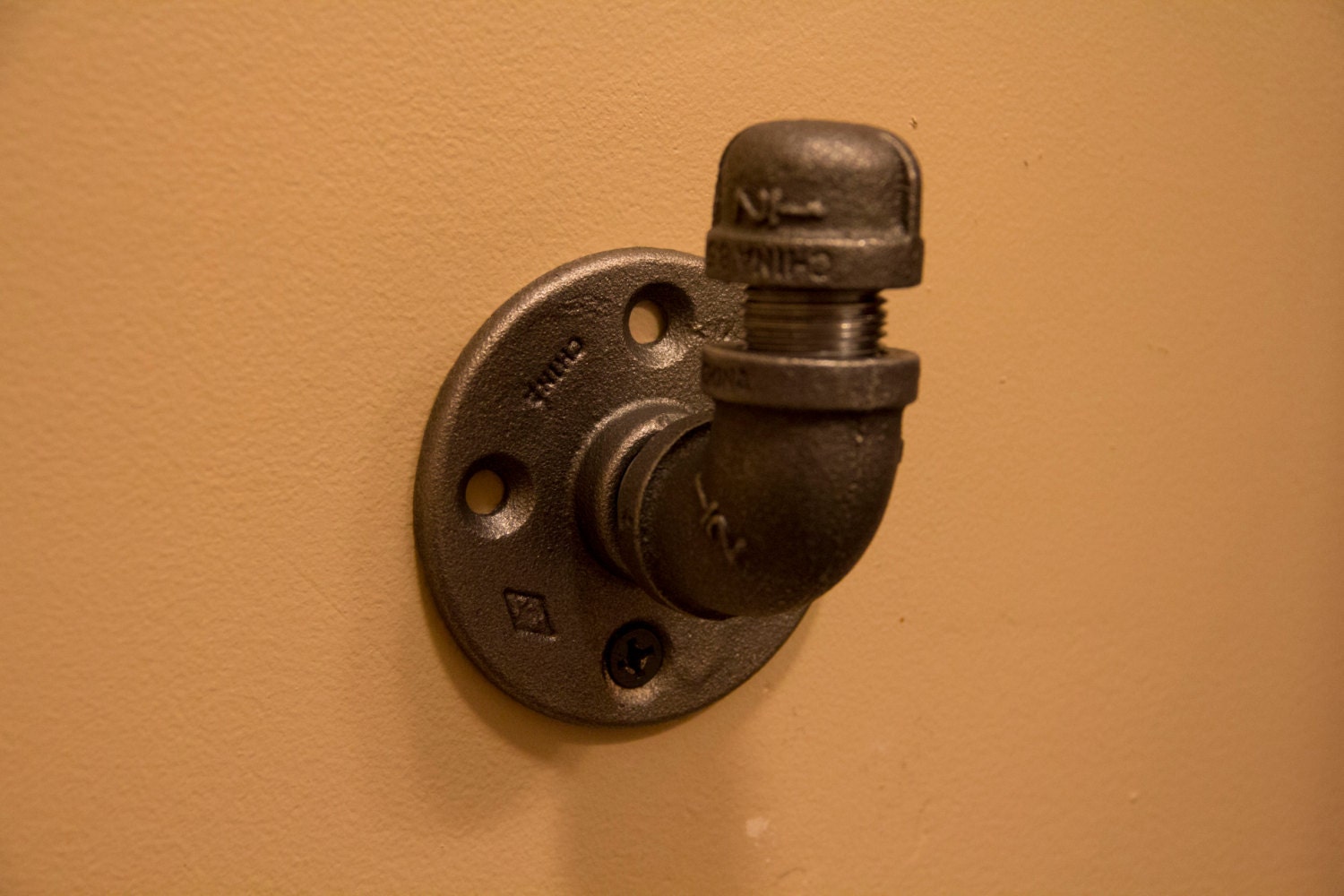 Industrial Black Iron Pipe Coat Hook Industrial Wall Hook