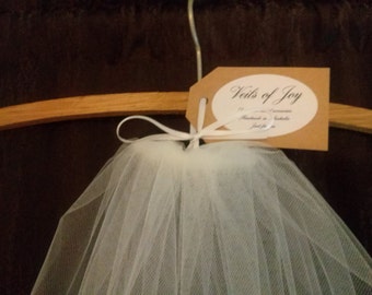 Single tier cut edge wedding veil. Raw edge bridal veil. One tier veil.