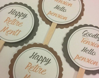 popular items for retirement cupcakes on etsy