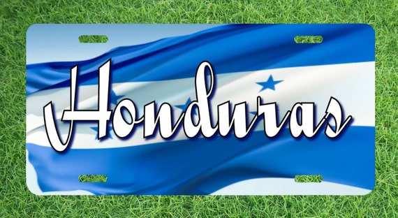 Personalized Honduras Flag License Plate You Can by FastNFunTags