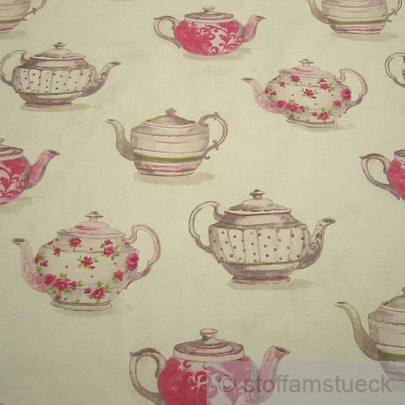 Fabric pure cotton teapot nature extraordinary