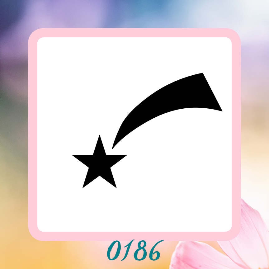 Shooting Star Reusable Craft Stencil
