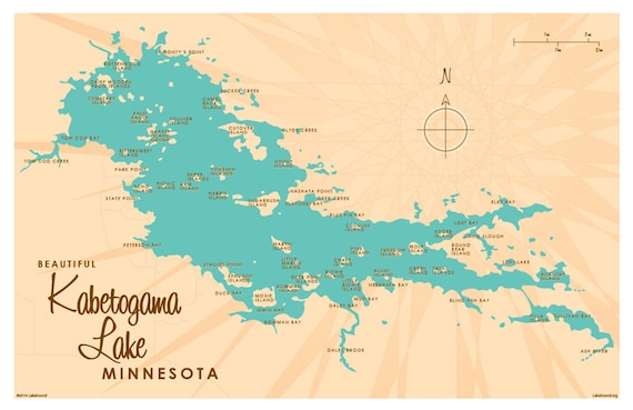 Kabetogama Lake MN Map Print   Il 570xN.739177389 F7yk 