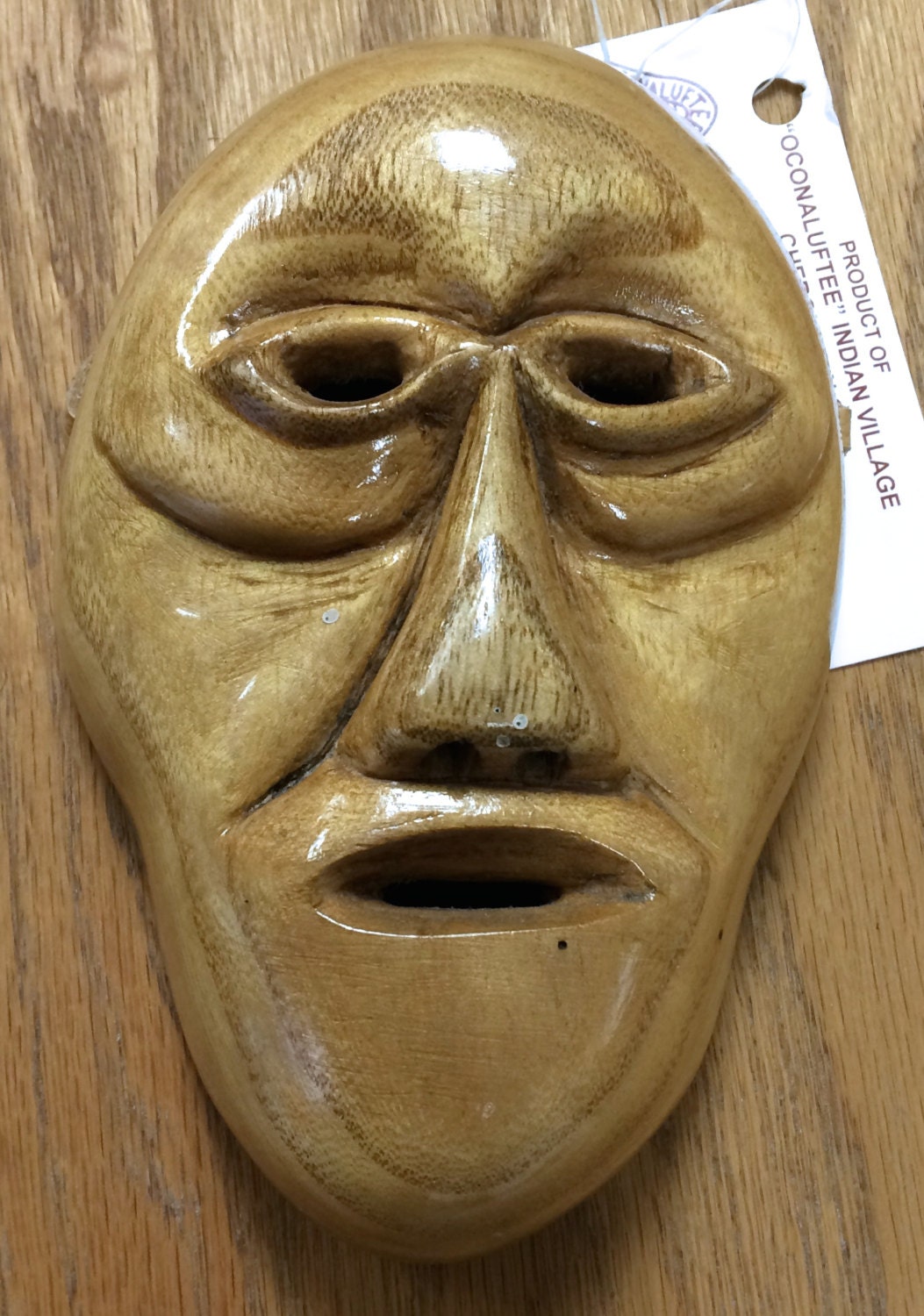 Carved Cherokee Mask 6x3 by OIVCherokeeCrafts on Etsy