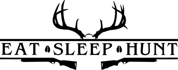 Deer Hunting Logos Sketch Coloring Page