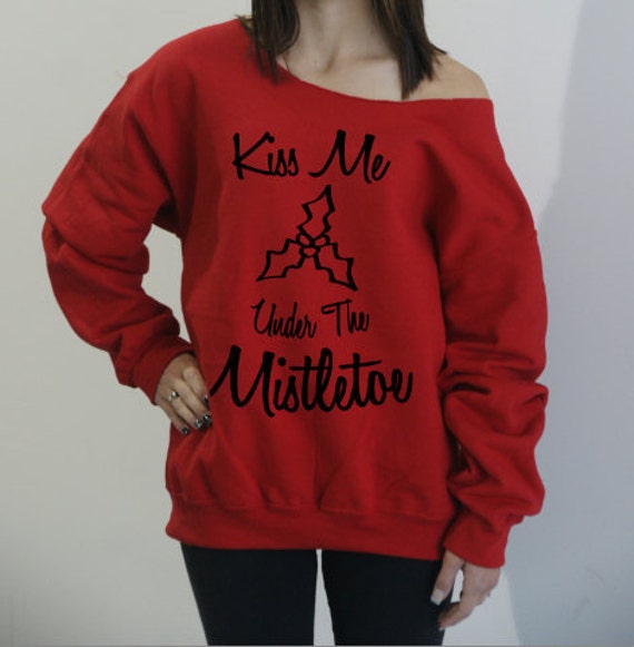 kiss me under the mistletoe shirt