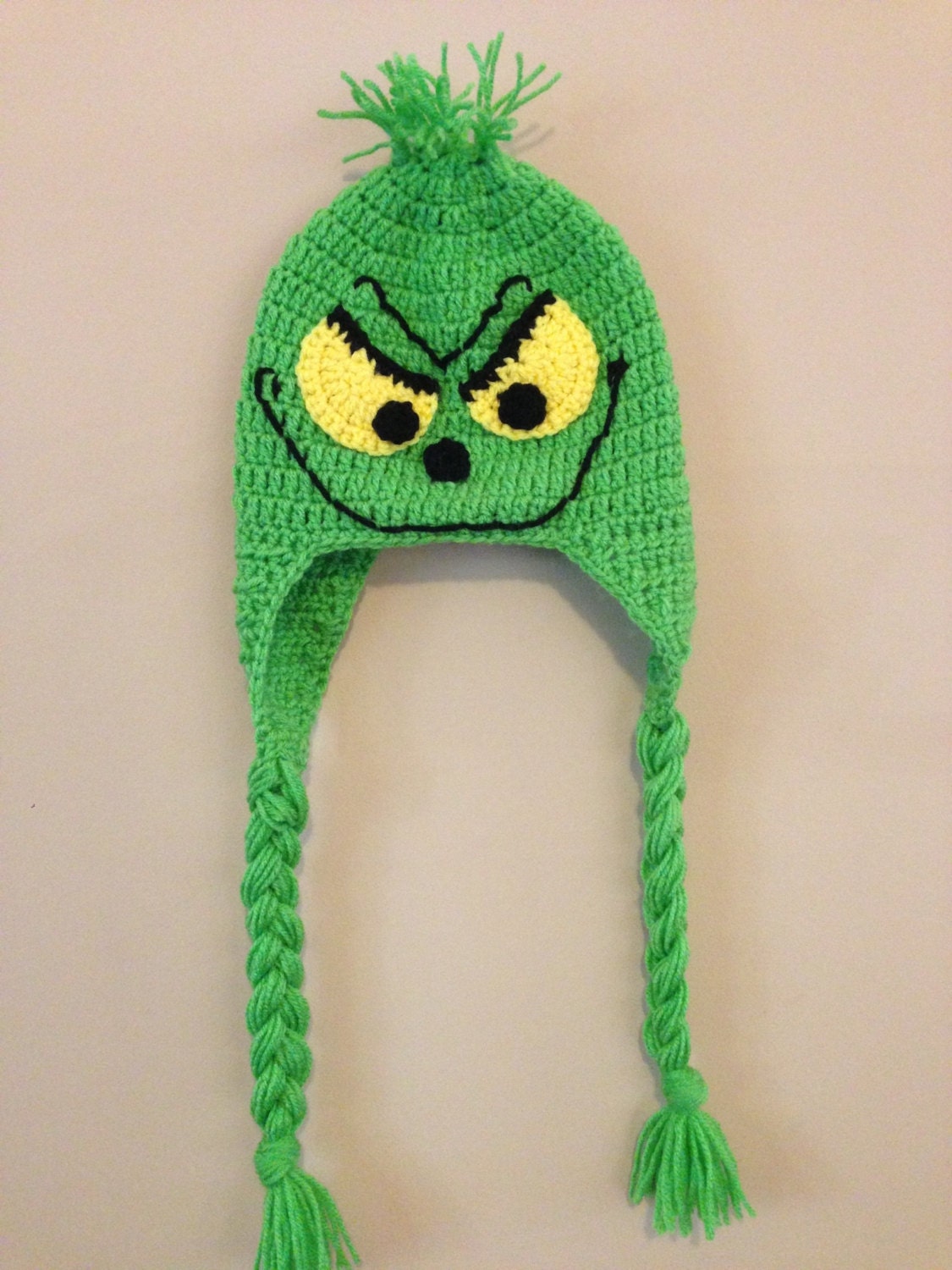 Crochet Grinch Hat by DoubleCrocheted on Etsy