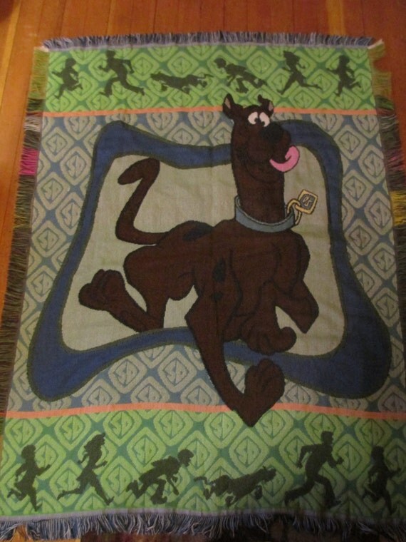 Vintage ScoobyDoo Knit Throw Blanket