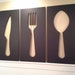 Knife Fork and Spoon Wall Art Set