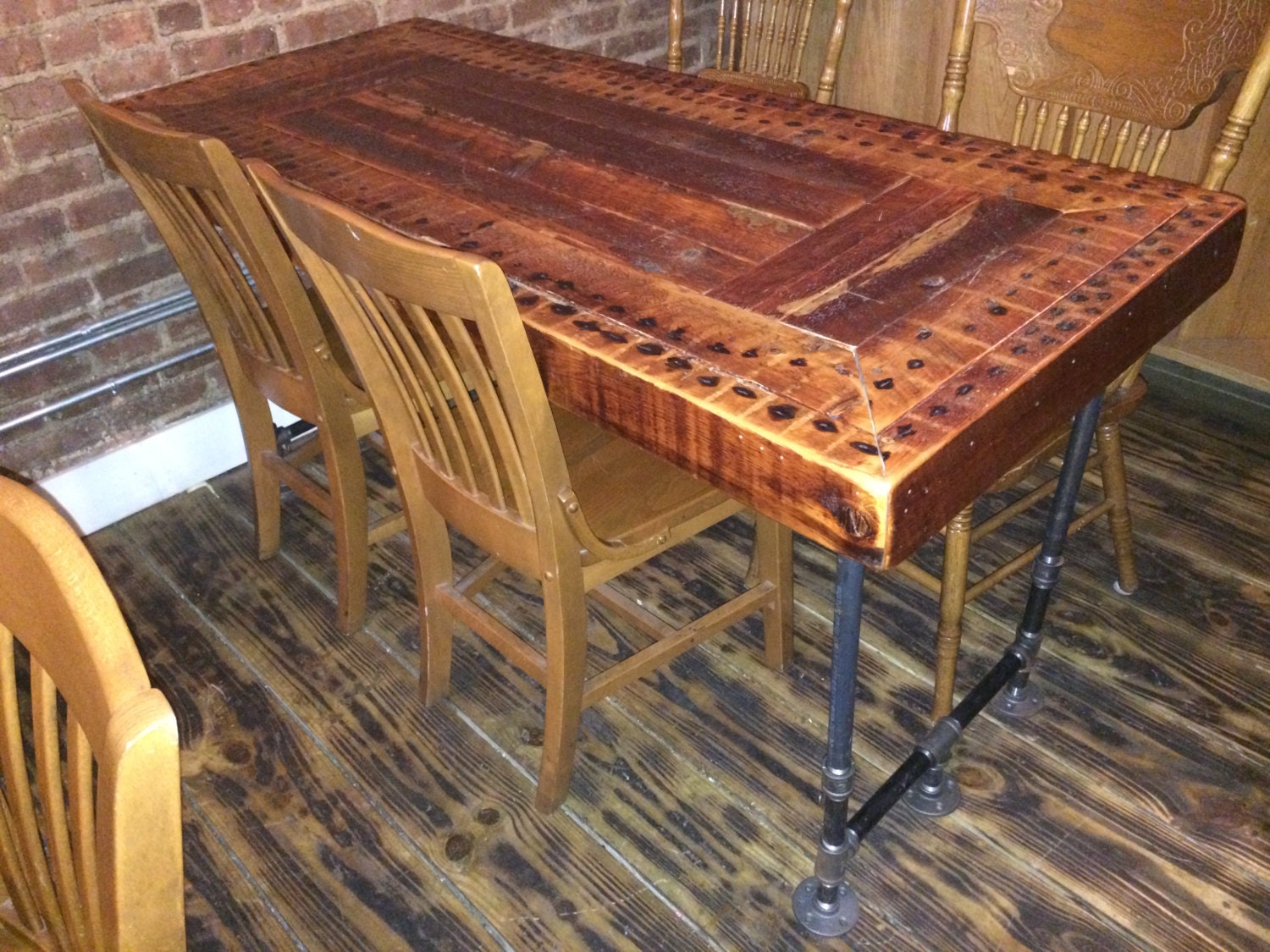 repurposed wood kitchen table