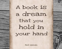 Popular items for neil gaiman quote on Etsy