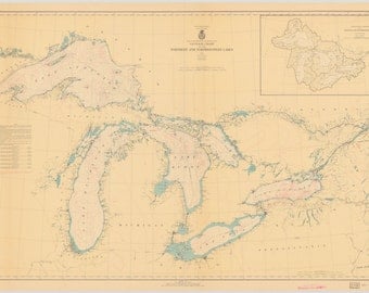 Great Lakes Map 1938