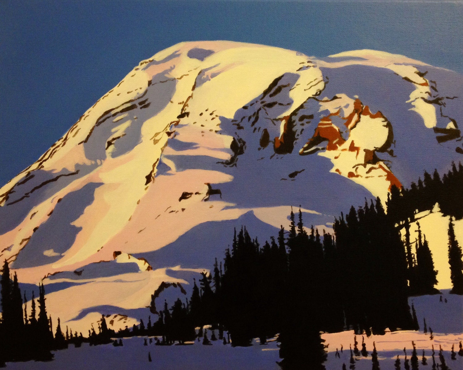 Mount Rainier Mount Rainier painting by sarahwrightpaintings